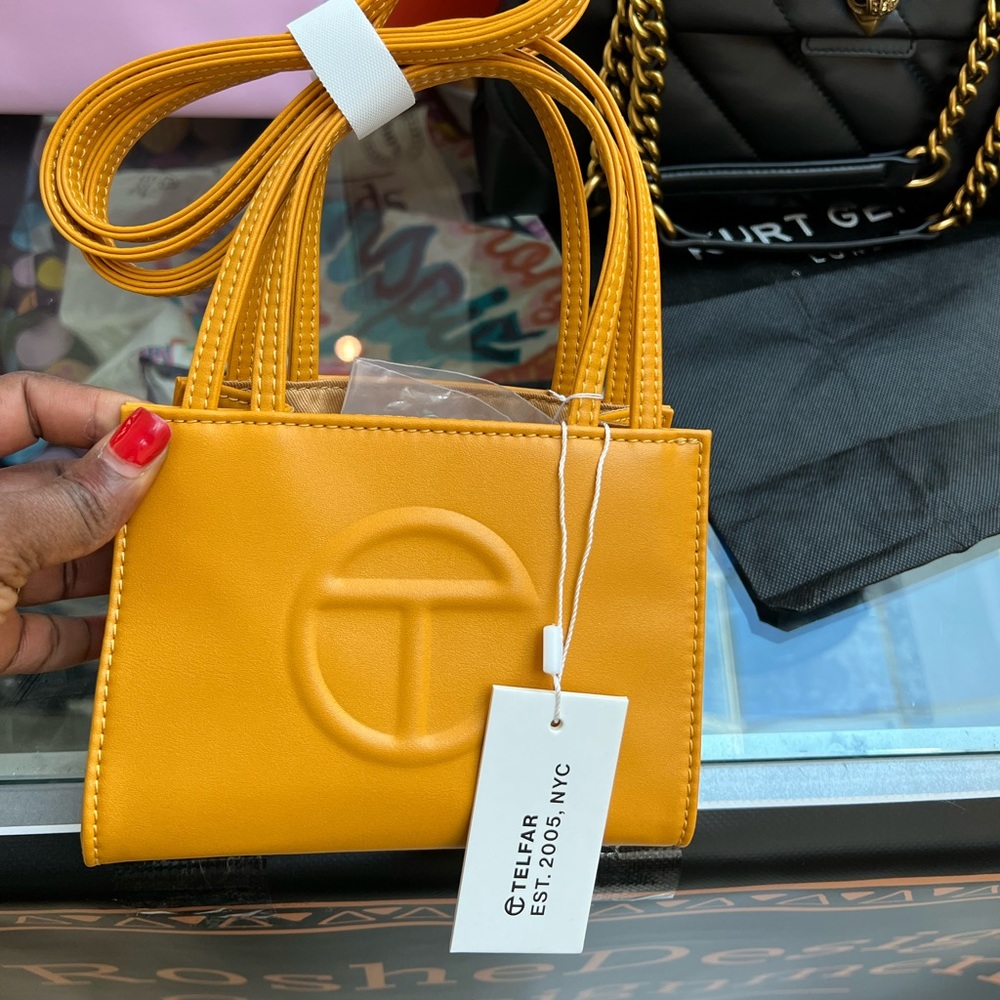 Telfar small yellow bag Mustard